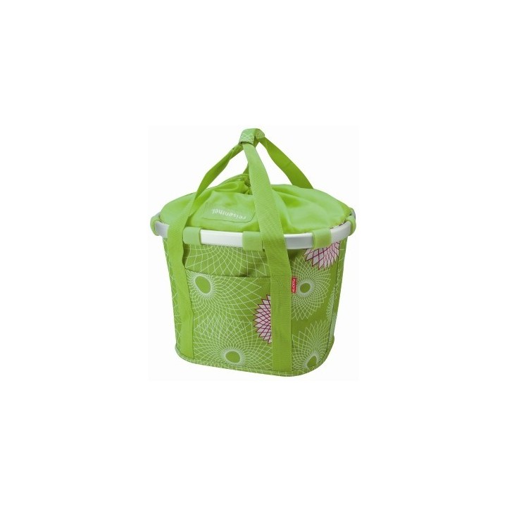 PANIER KLICKFIX BIKEBASKET GRIS CLAIR - REISENTHEL + Fixation tout ècran | Ovelo