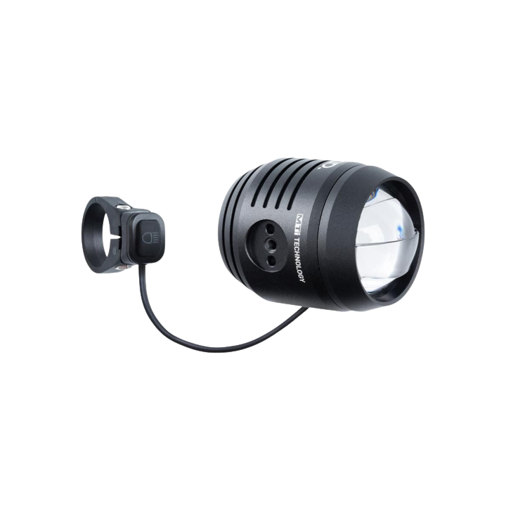 Feu avant ACID E-Bike PRO-E 140 feu de route BES3 - Noir - Aluminium - L58 x w46 x h46 mm