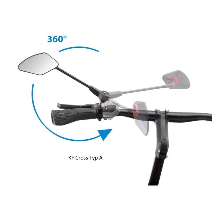 Krampe Miroir Rétroviseur pliable KF Cross | Ovelo