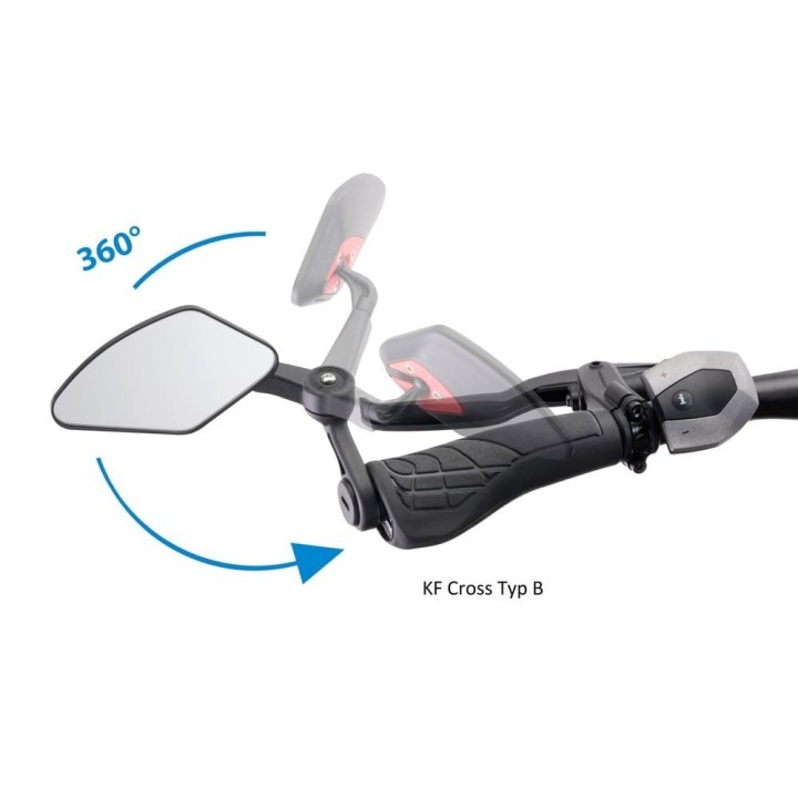 Krampe Miroir Rétroviseur pliable KF Cross | Ovelo